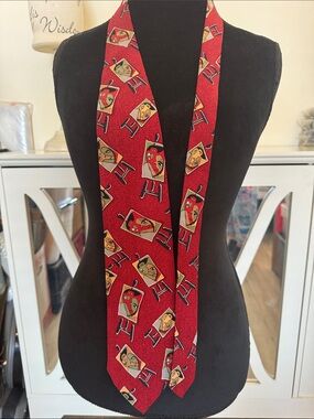 Picasso “Wearable Art” Red Vintage Silk Tie